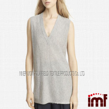 Cashmere Deep V-Neck Sweater Vest